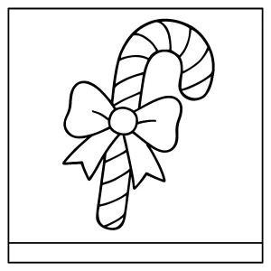 Candy cane coloring page for free printable fun, perfect for kids