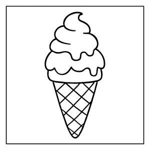 Ice cream coloring page for free printable fun for kids