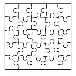 Puzzle pieces coloring page for free printable coloring fun