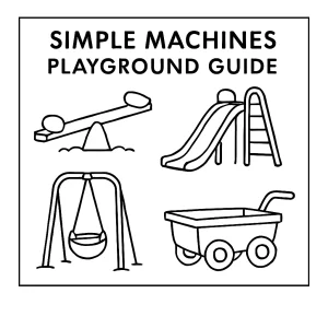 Educational simple machines playground coloring page for free printable fun