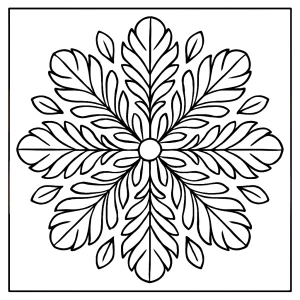 Feather plume mandala coloring page for free printable fun and relaxation